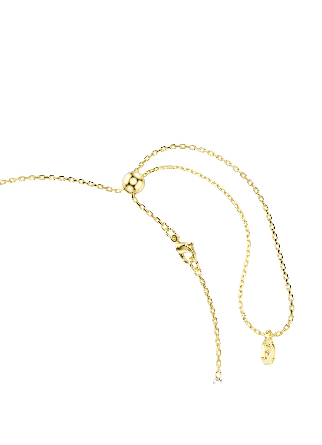 Swarovski Hyperbola ketting met kristal - detail 2 goud