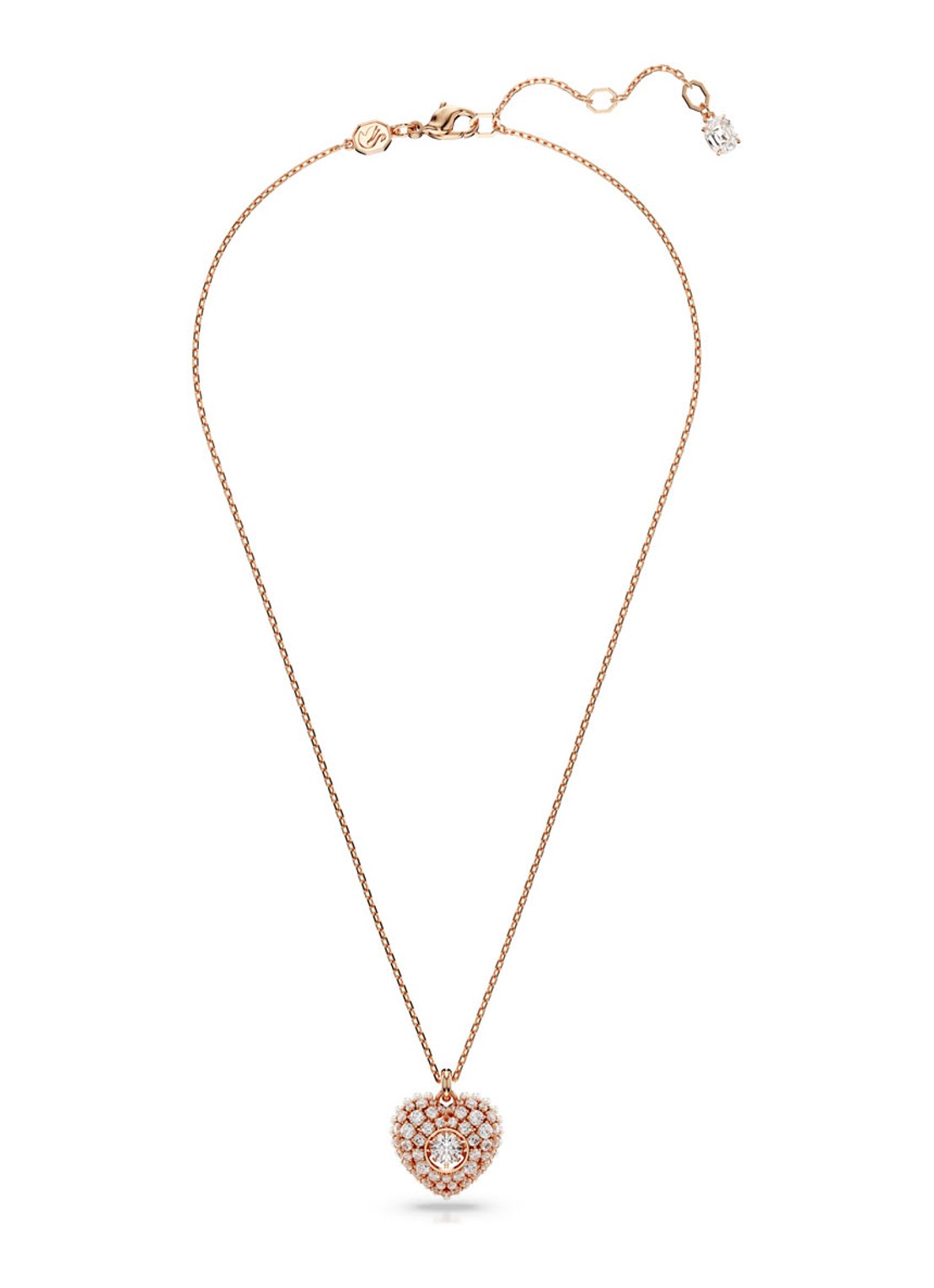 Swarovski Hyperbola ketting verguld - detail roségoud