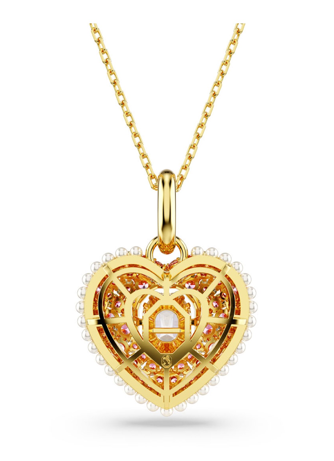 Swarovski Hyperbola ketting verguld - detail 3 goud