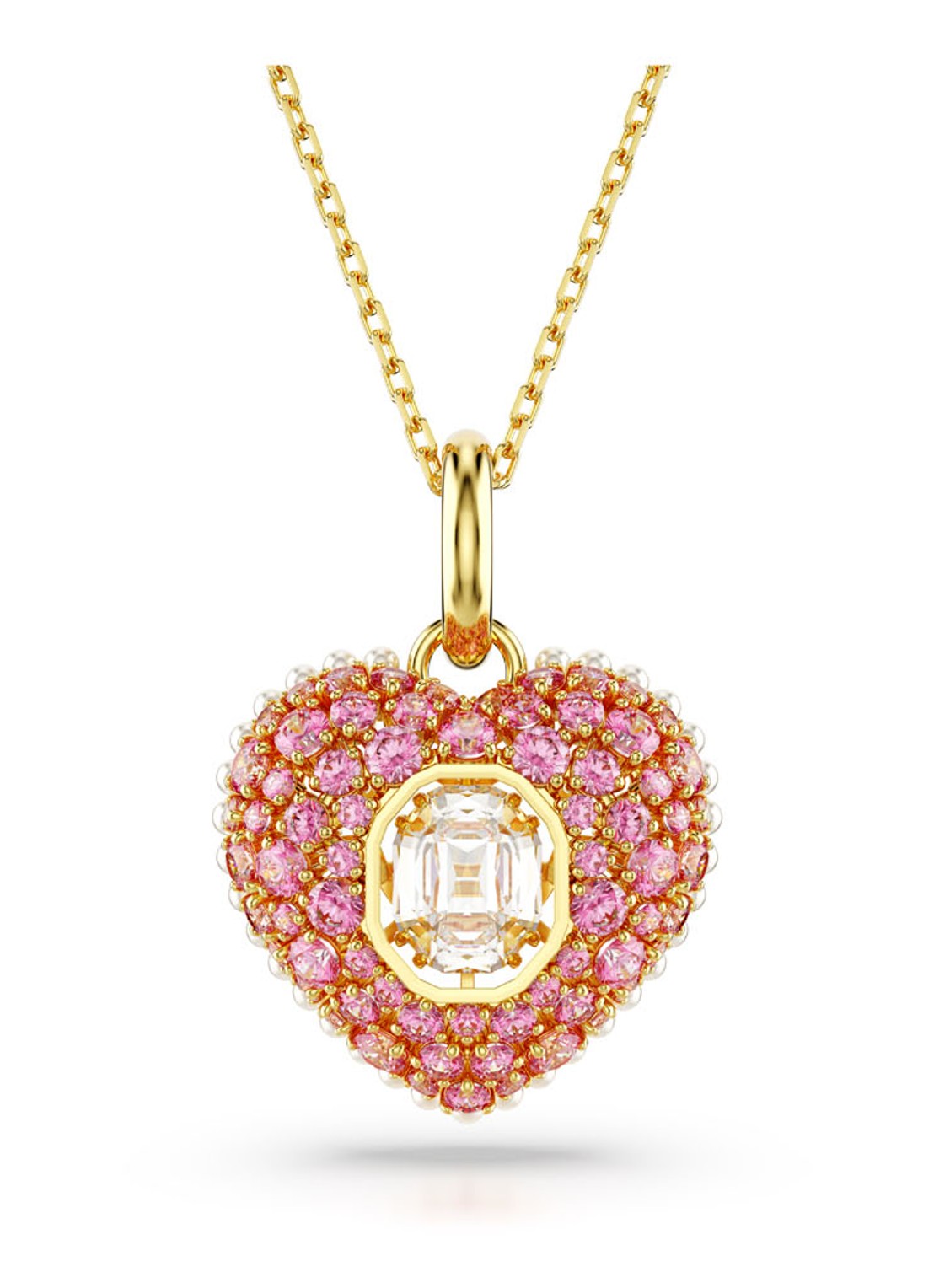 Swarovski Hyperbola ketting verguld - voorkant 4 goud