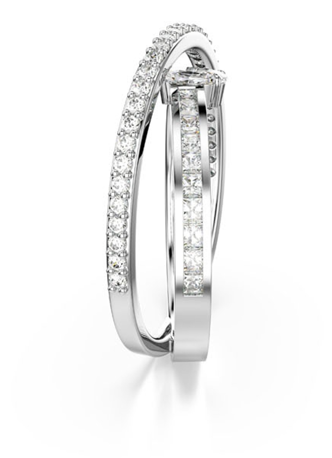 Swarovski Hyperbola ring met kristal 55 - detail 3 zilver
