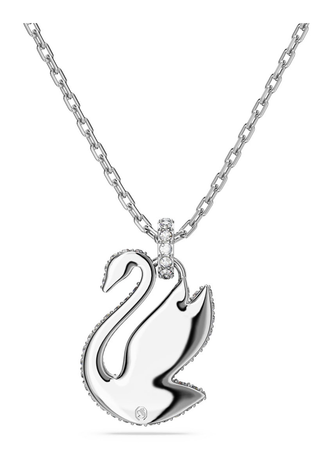 Swarovski ICONIC SWAN PEND XS CRY/RHS - detail 3 zilver