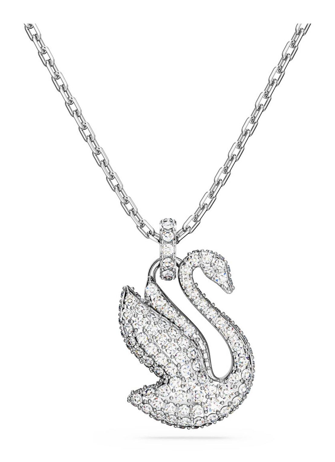 Swarovski ICONIC SWAN PEND XS CRY/RHS - voorkant 4 zilver