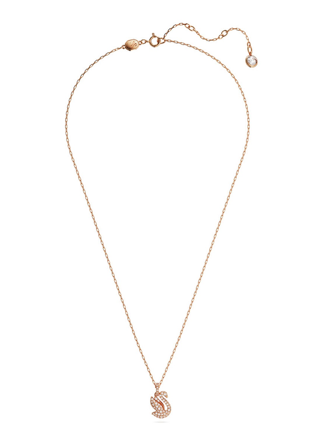 Swarovski ICONIC SWAN PEND XXS PENDANT W - detail roségoud