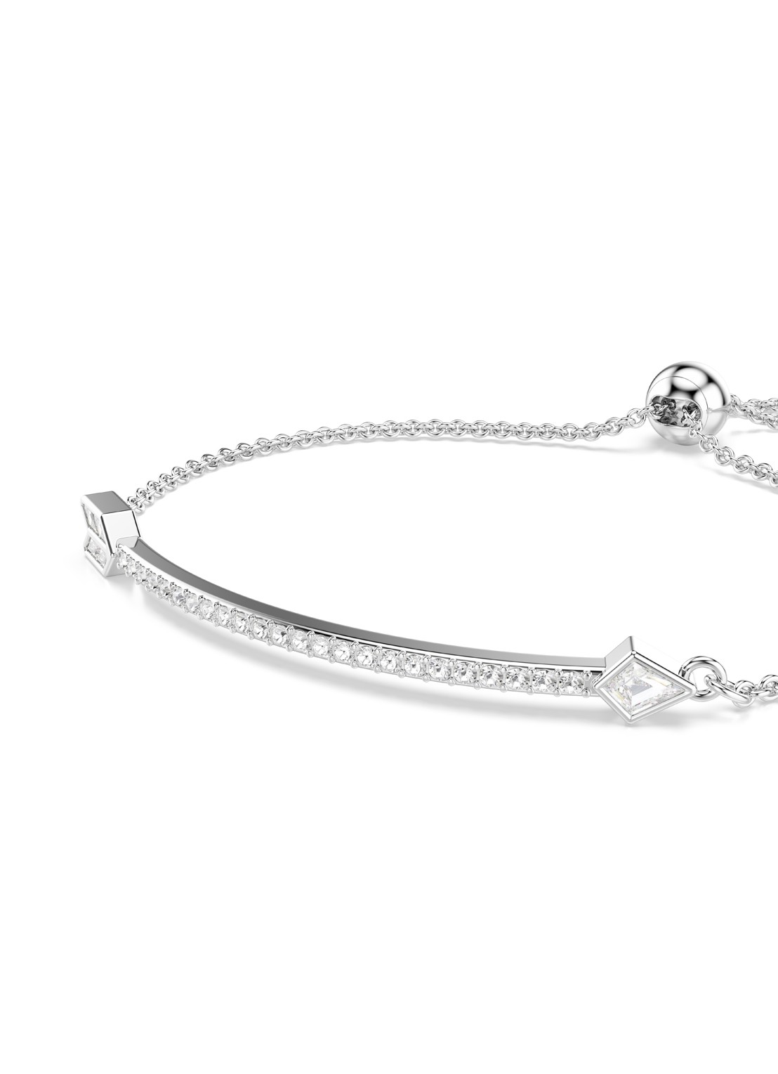 Swarovski Idyllia armband met kristal - detail 4 zilver