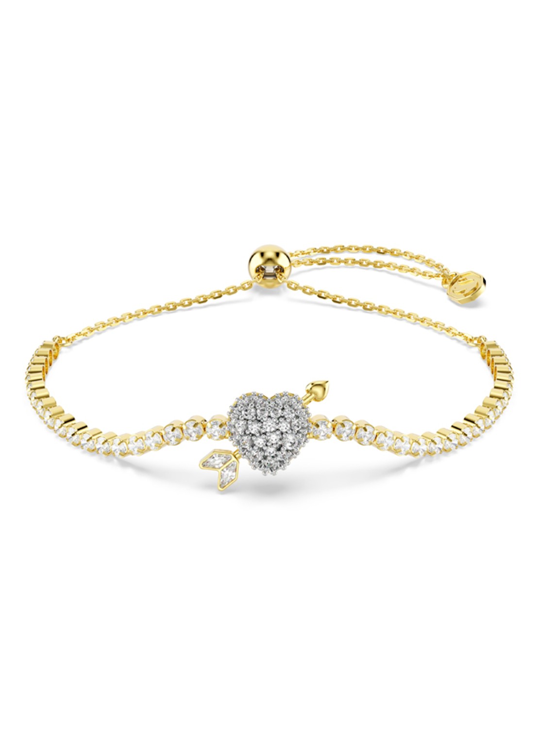 Swarovski Idyllia armband verguld - voorkant goud