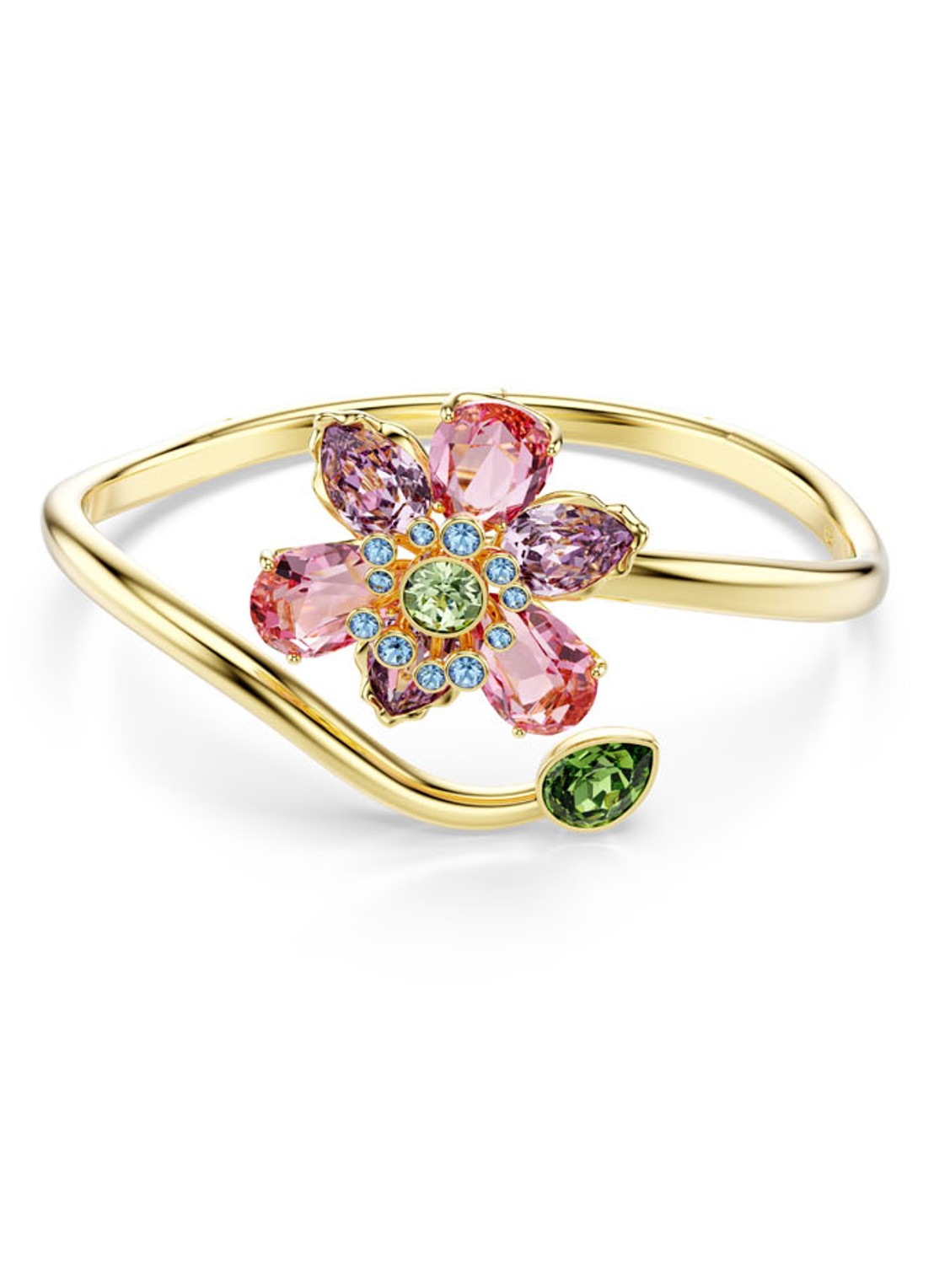 Swarovski Idyllia bangle verguld M - voorkant goud