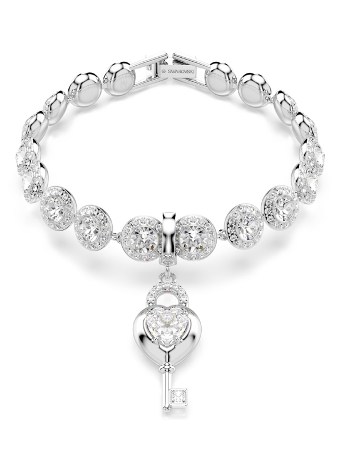 Swarovski Idyllia bedeltje met kristal - detail 5 zilver