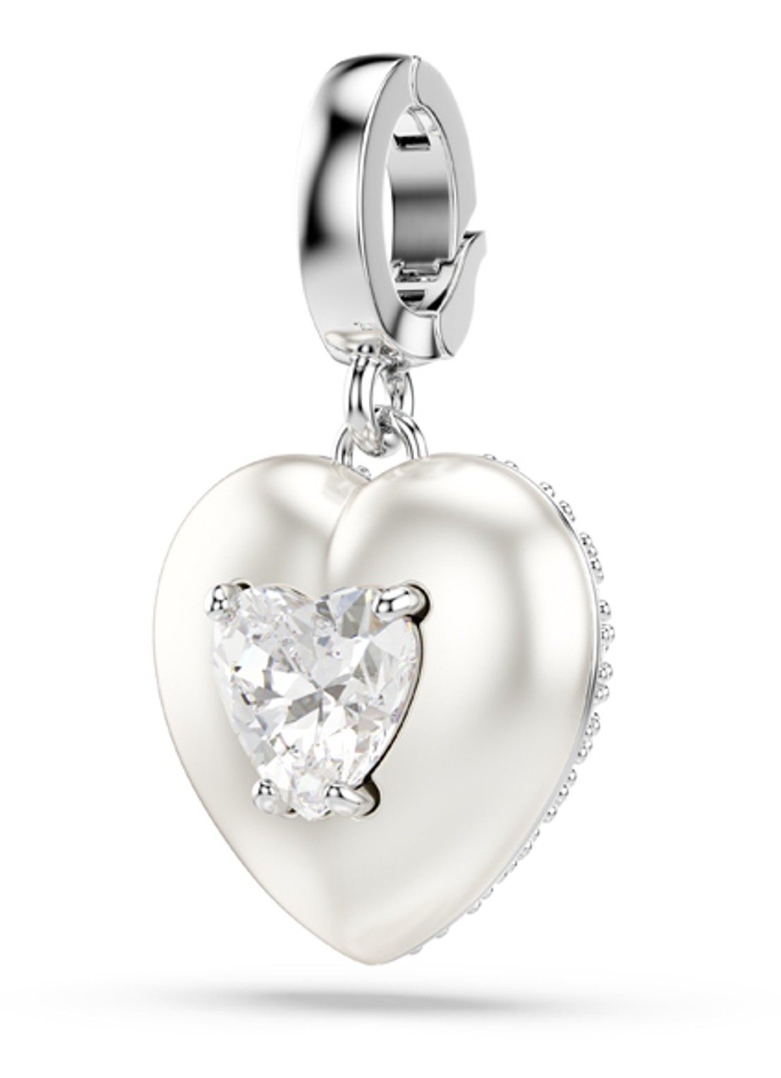 Swarovski Idyllia bedeltje met kristal - detail 2 zilver