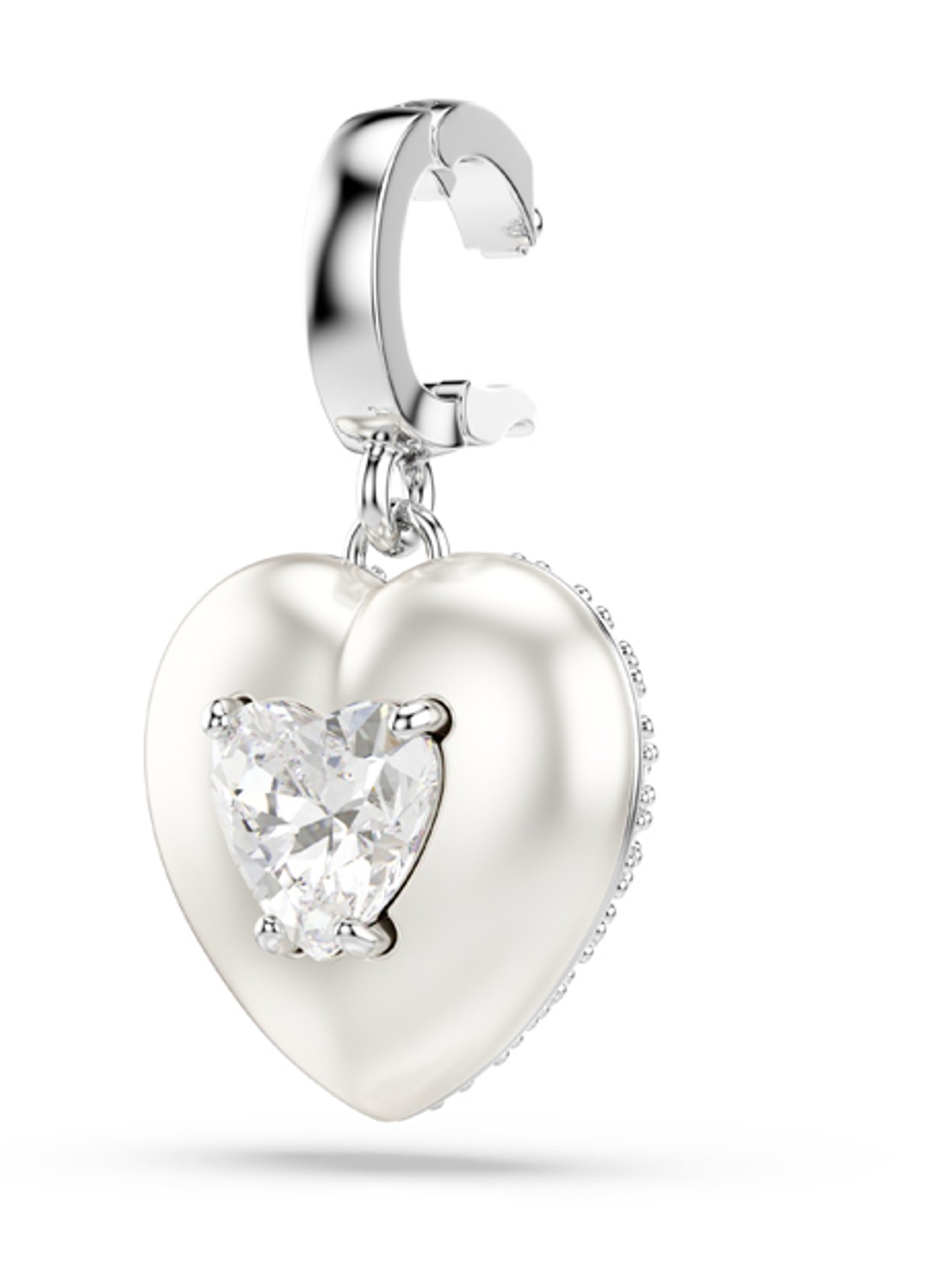Swarovski Idyllia bedeltje met kristal - detail 3 zilver