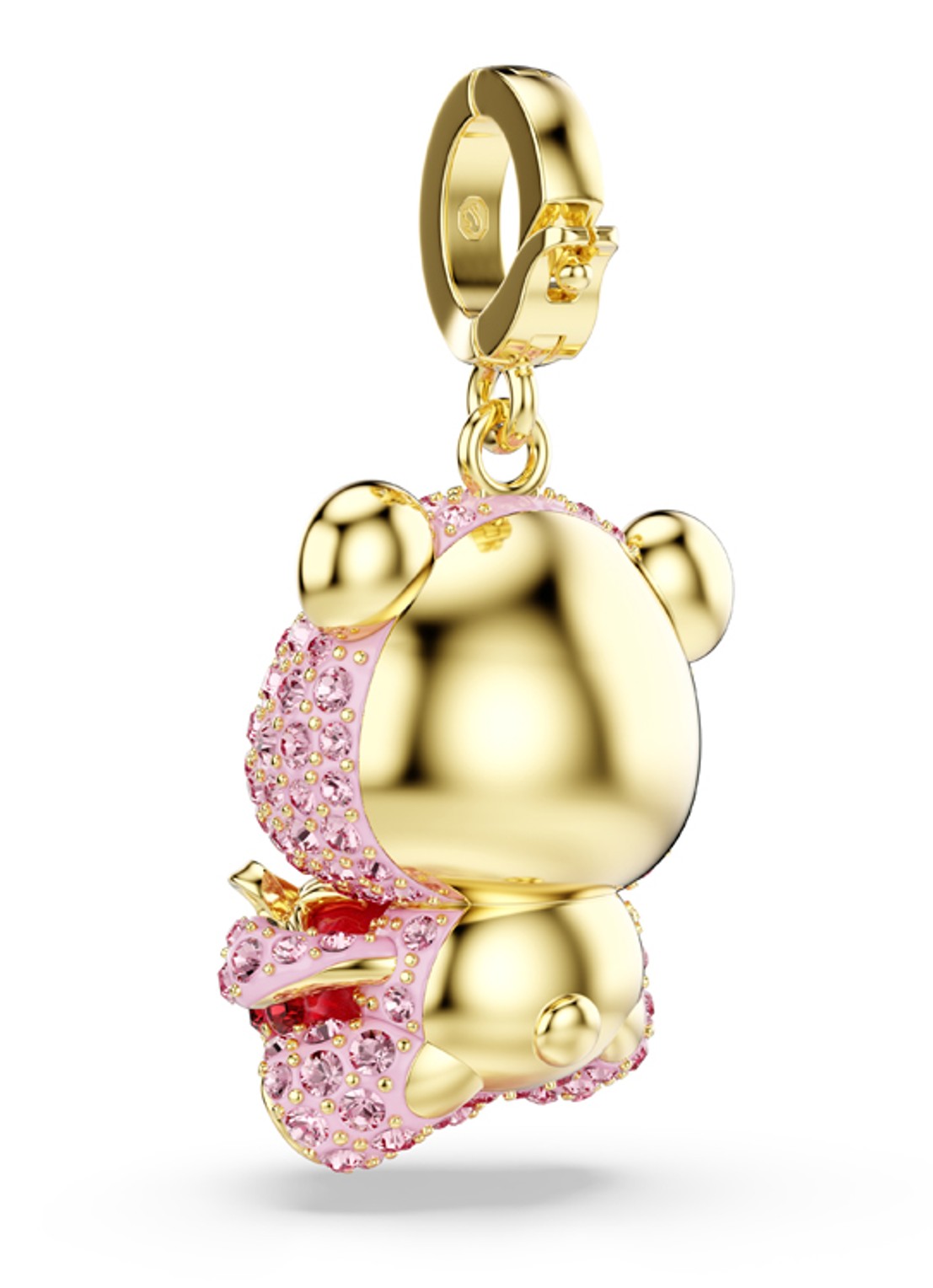Swarovski Idyllia bedeltje met kristal - detail 4 goud