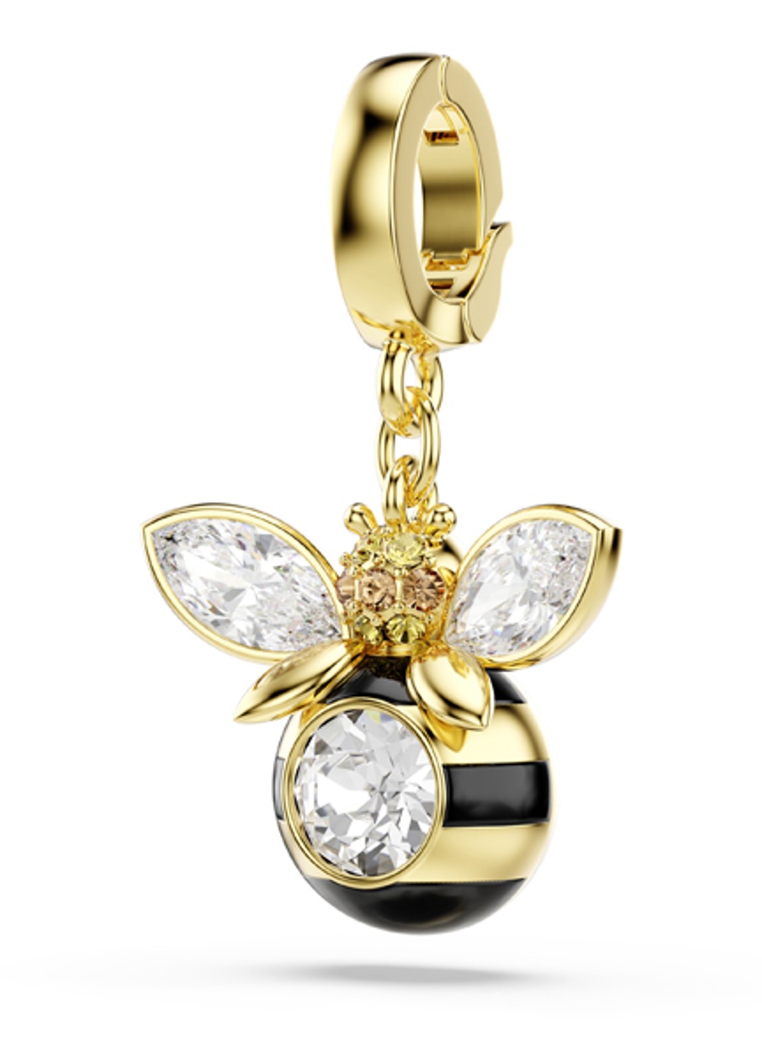 Swarovski Idyllia bedeltje met kristal - detail 2 goud