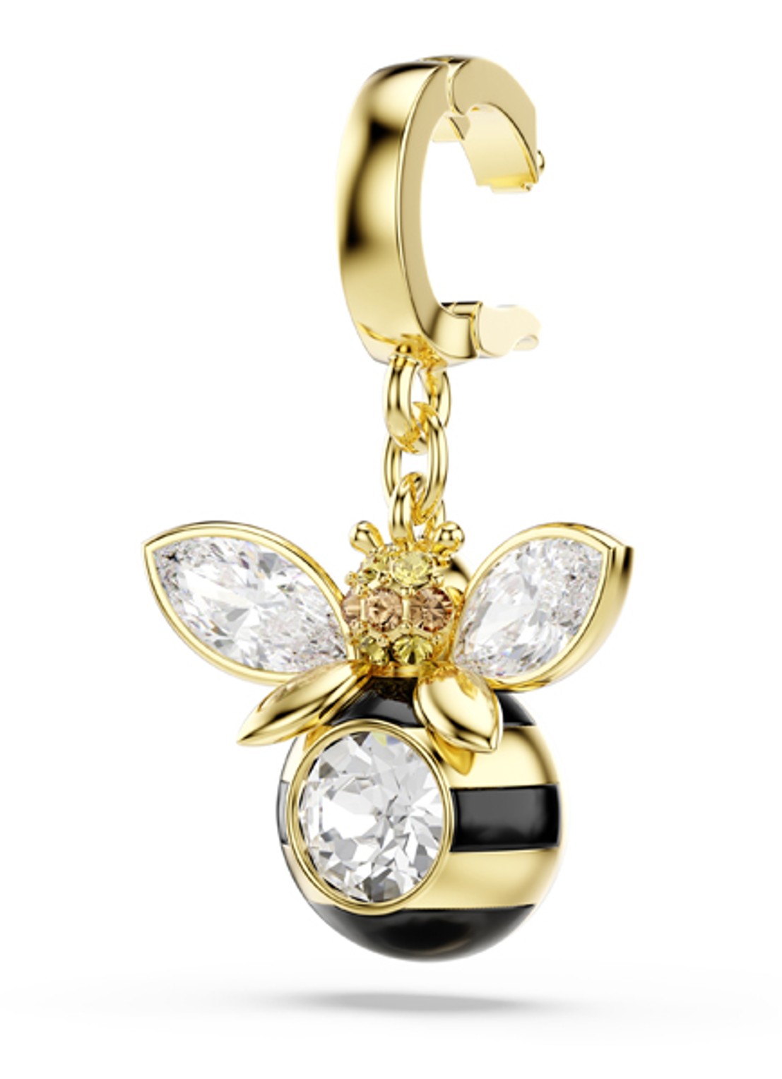 Swarovski Idyllia bedeltje met kristal - detail 3 goud