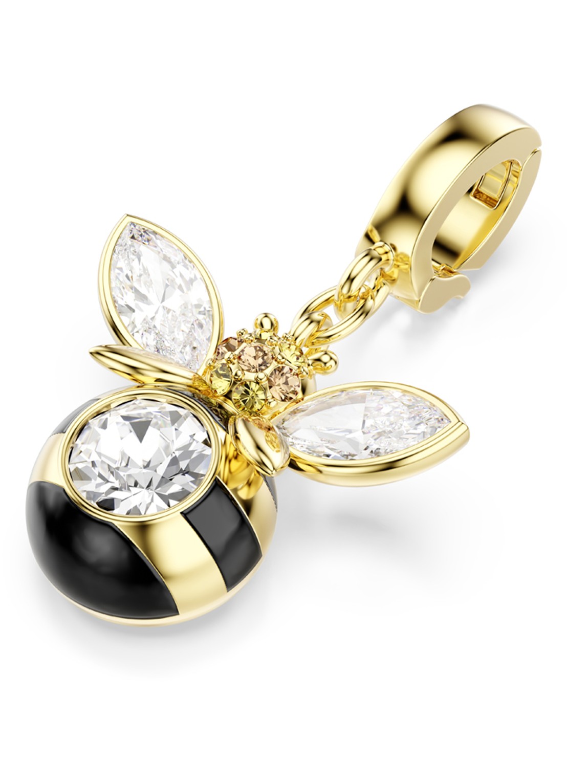 Swarovski Idyllia bedeltje met kristal - detail 4 goud