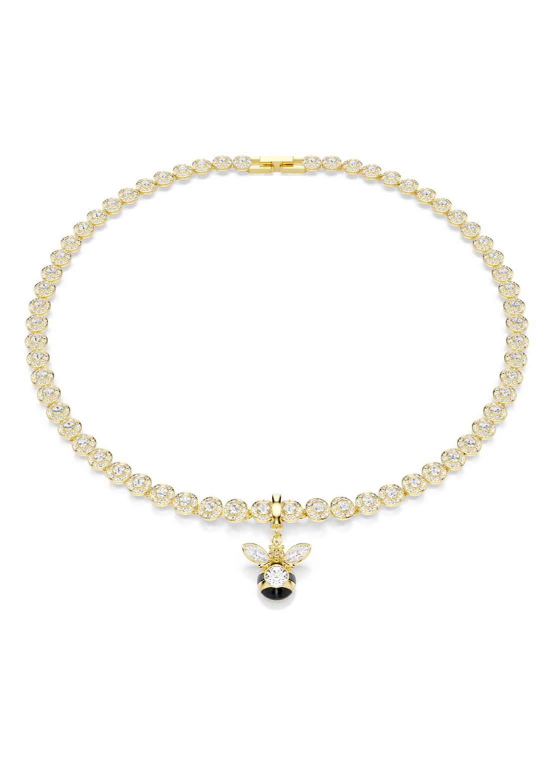 Swarovski Idyllia bedeltje met kristal - detail 6 goud