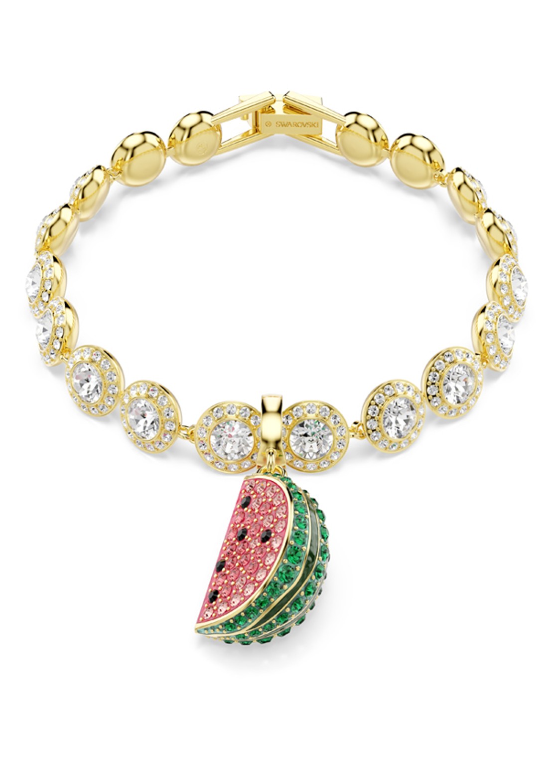 Swarovski Idyllia bedeltje met kristal - detail 5 goud