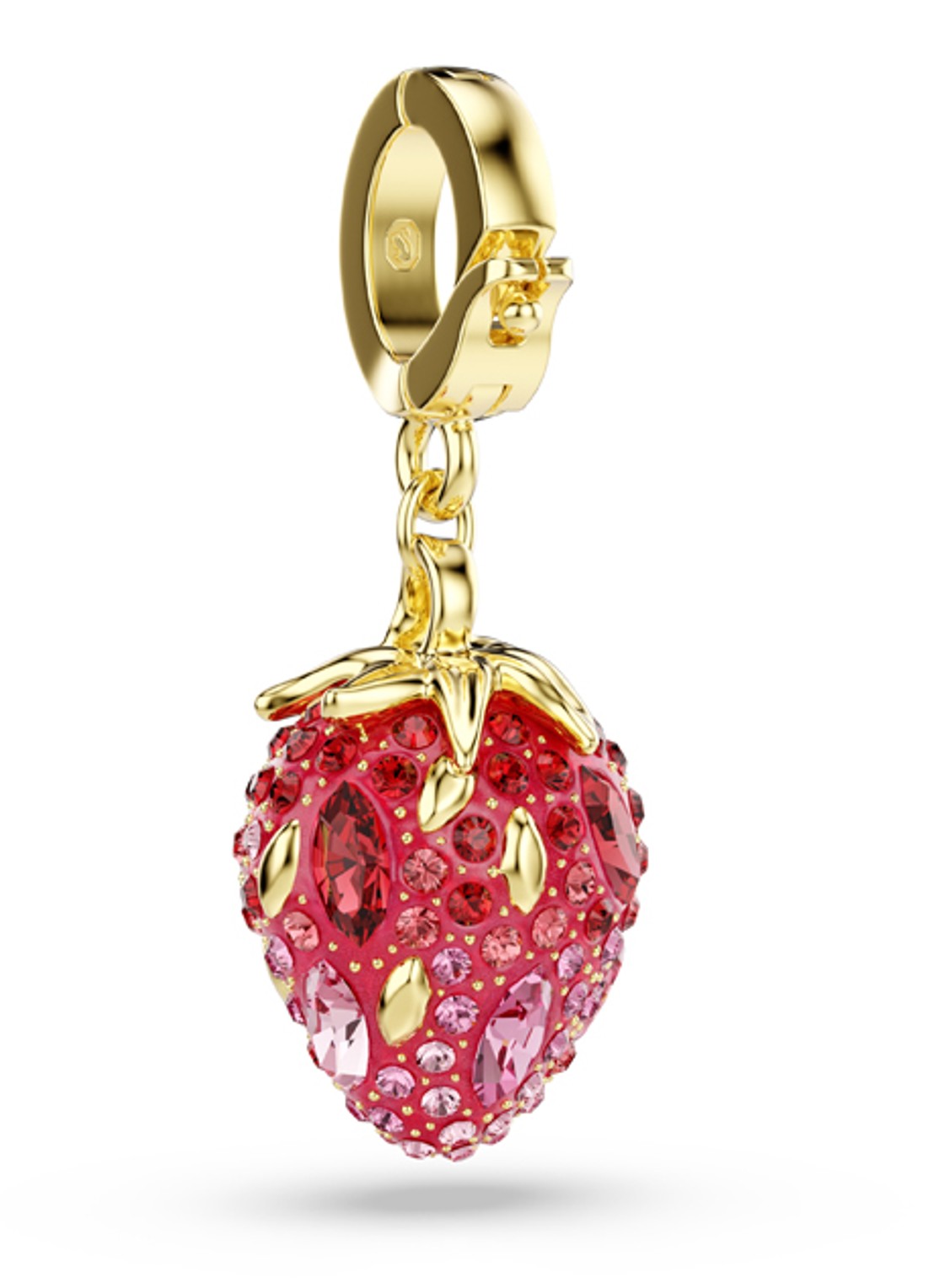 Swarovski Idyllia bedeltje met kristal - detail 5 goud