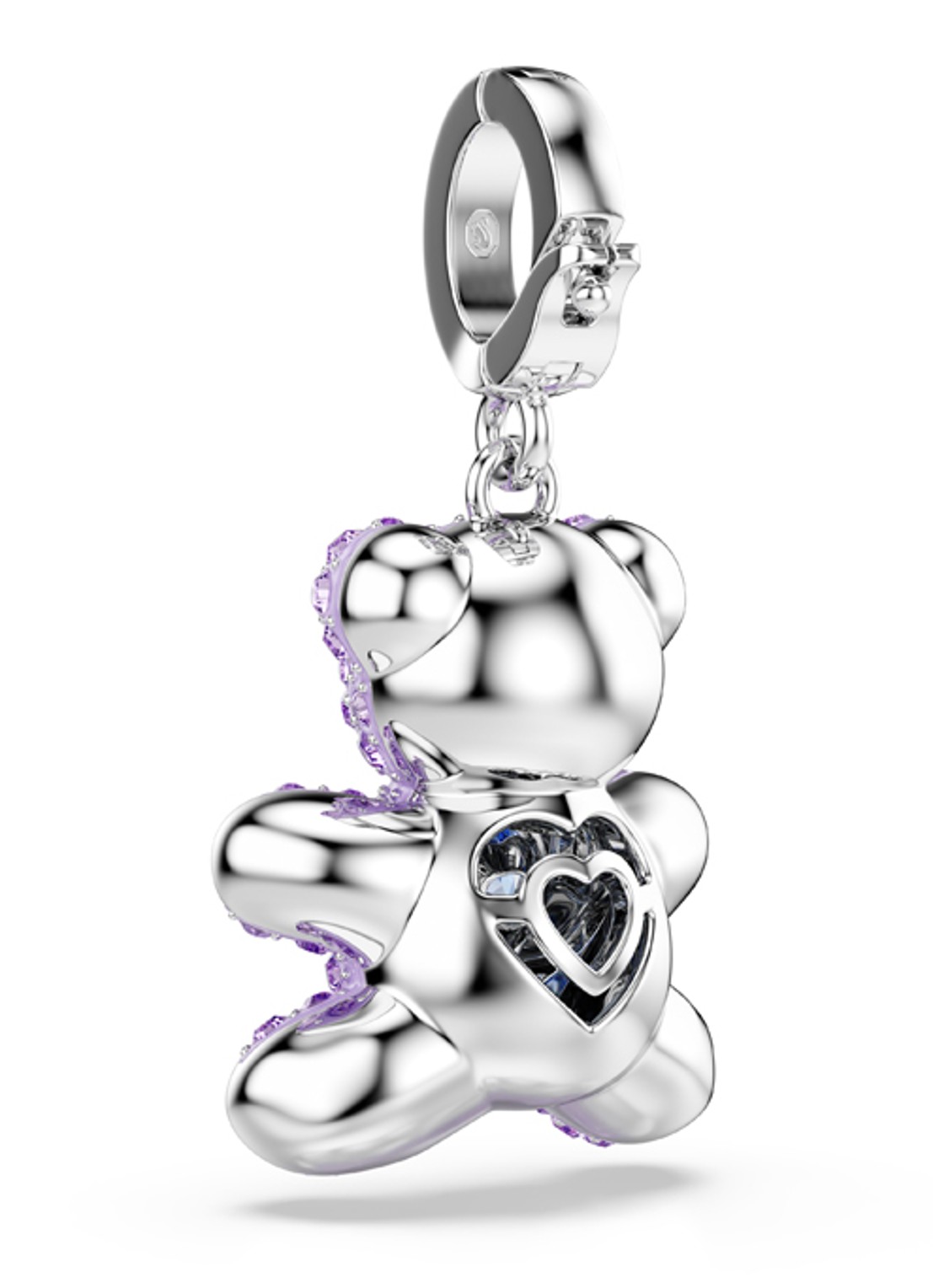 Swarovski Idyllia bedeltje met kristal - detail 4 zilver
