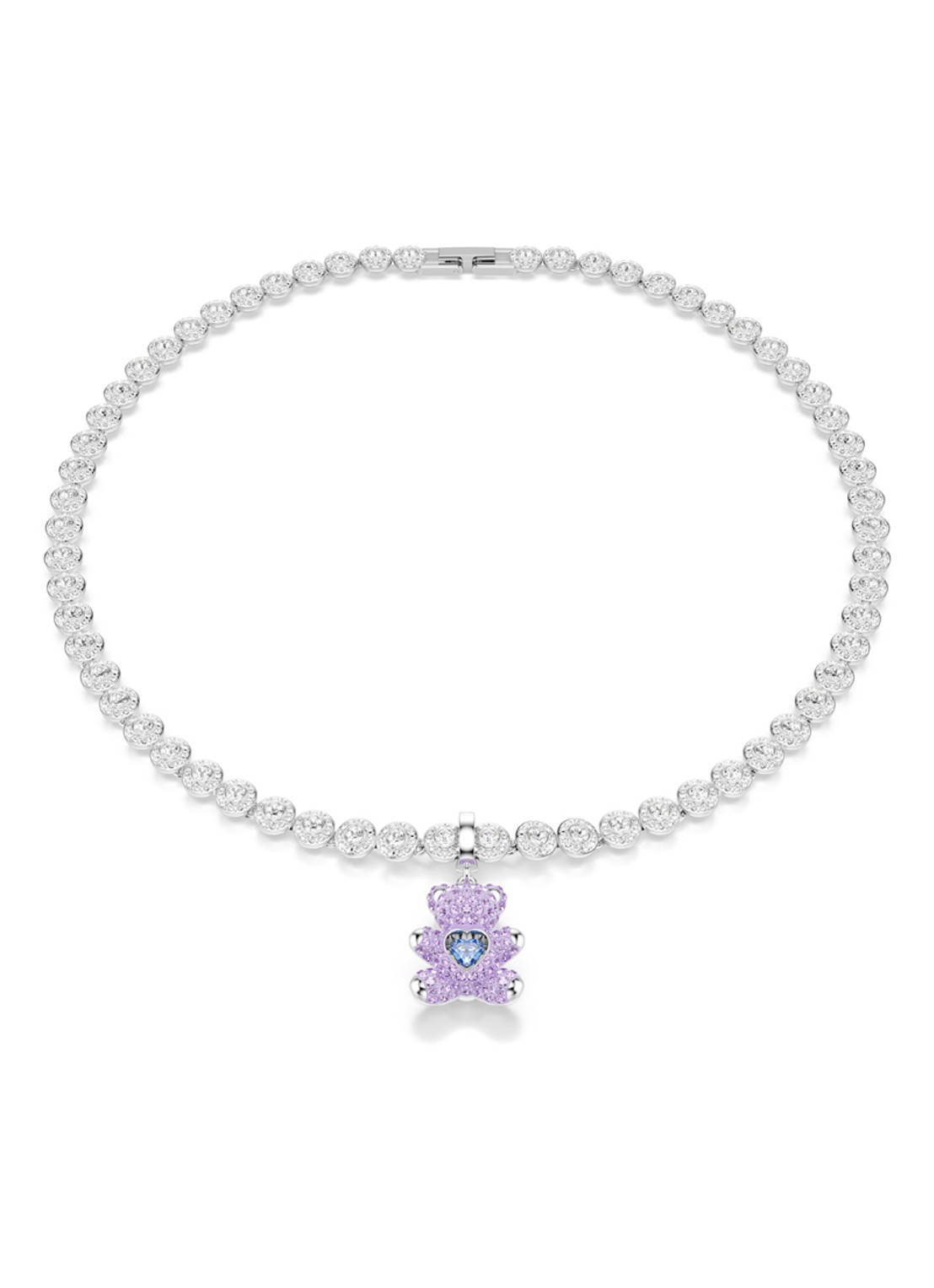Swarovski Idyllia bedeltje met kristal - detail 5 zilver