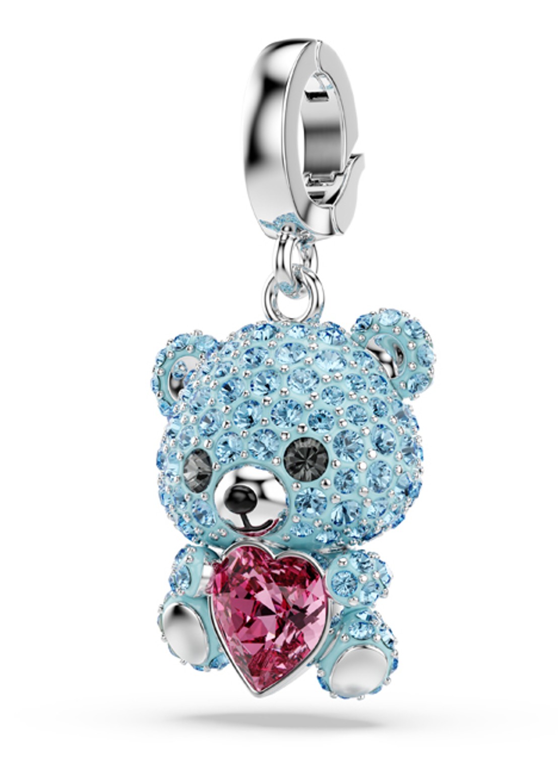 Swarovski Idyllia bedeltje met kristal - detail zilver