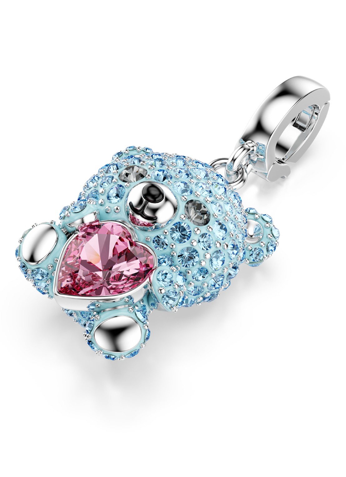 Swarovski Idyllia bedeltje met kristal - detail 3 zilver