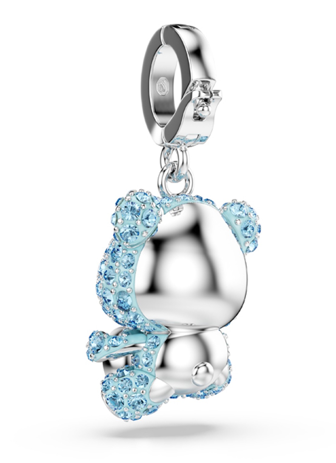 Swarovski Idyllia bedeltje met kristal - detail 4 zilver