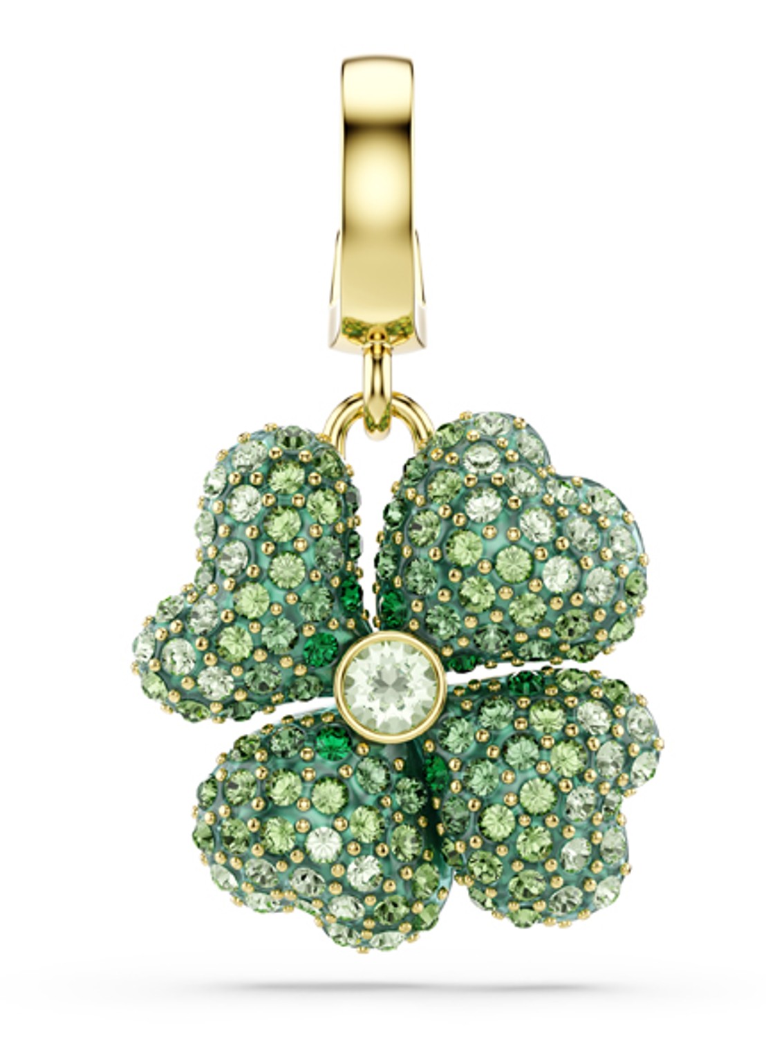 Swarovski Idyllia bedeltje verguld  - voorkant goud