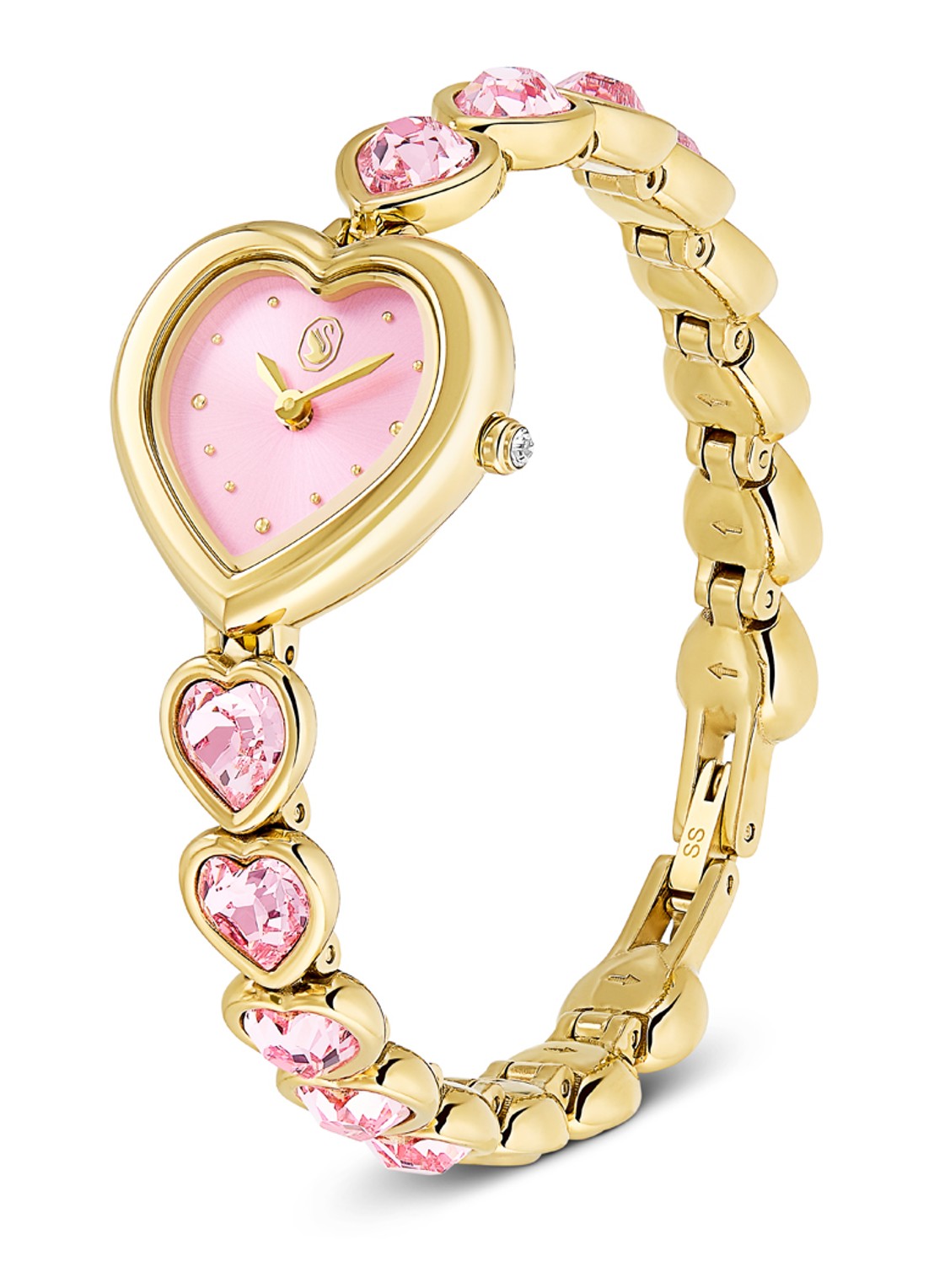 Swarovski Idyllia horloge 5741519 - detail goud