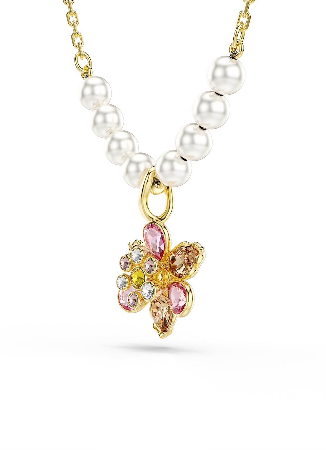 Swarovski Idyllia ketting met kristal XS - detail 4 goud