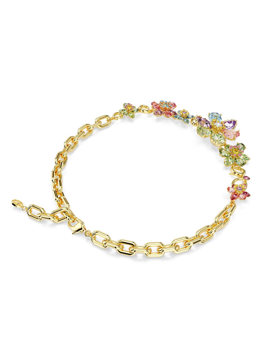 Swarovski Idyllia ketting met kristal  - detail 4 goud