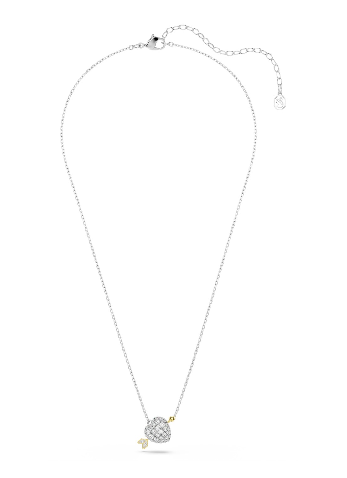 Swarovski Idyllia ketting met kristal - detail 2 zilver