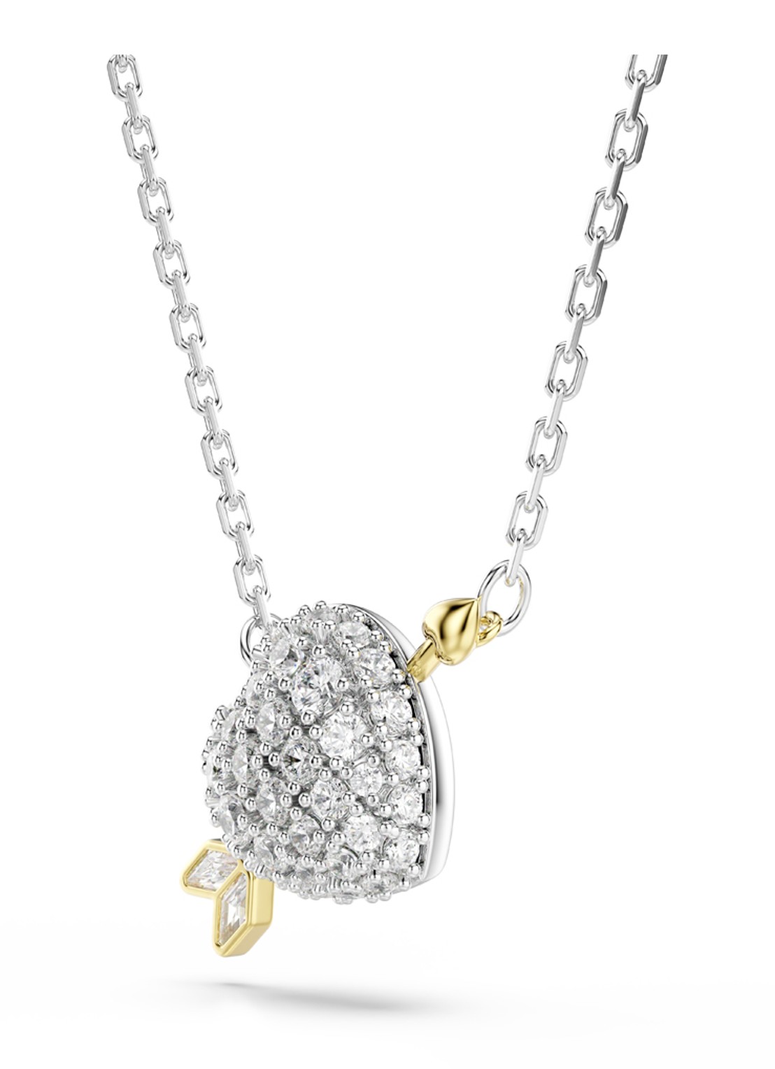 Swarovski Idyllia ketting met kristal - detail 3 zilver