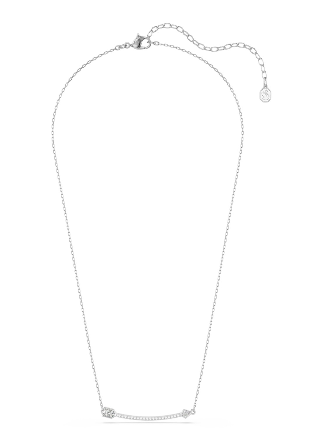Swarovski Idyllia ketting met kristal - detail 2 zilver