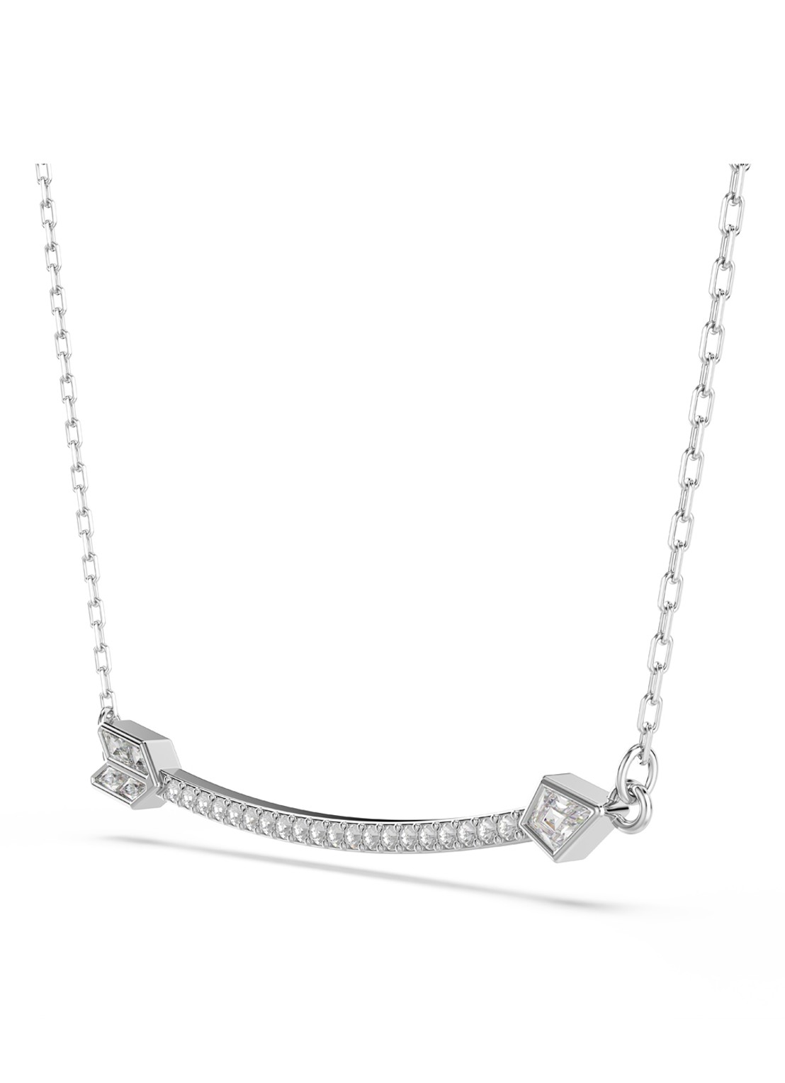 Swarovski Idyllia ketting met kristal - detail 3 zilver