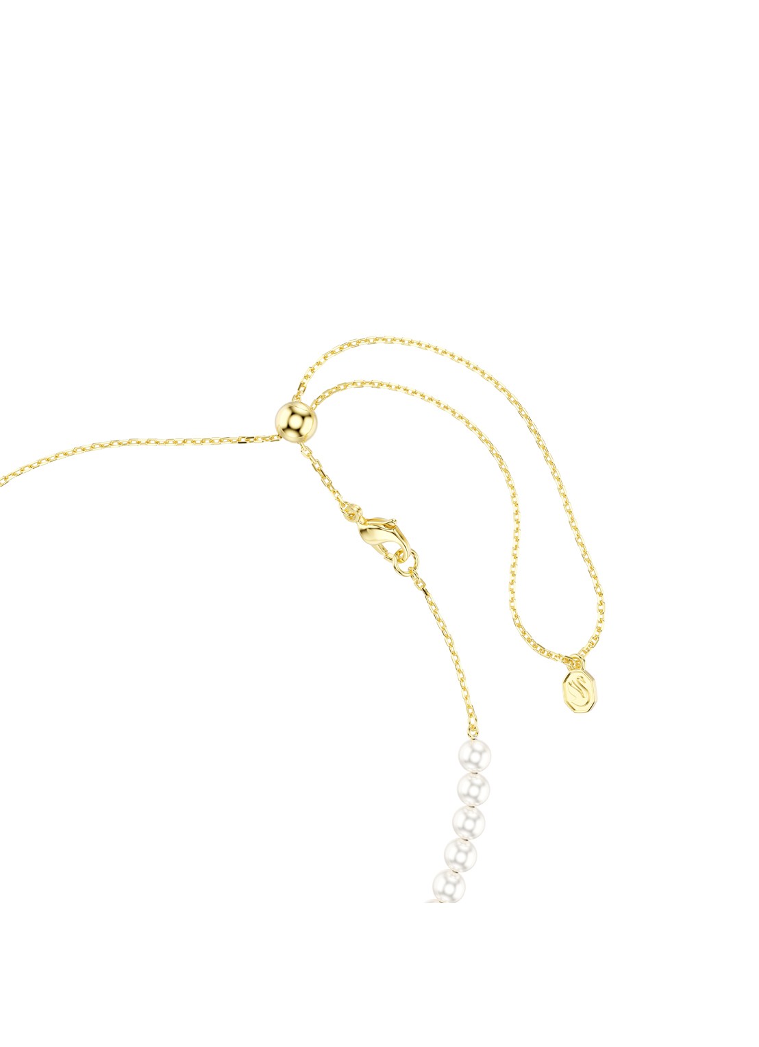 Swarovski Idyllia ketting met kristal - detail 2 goud