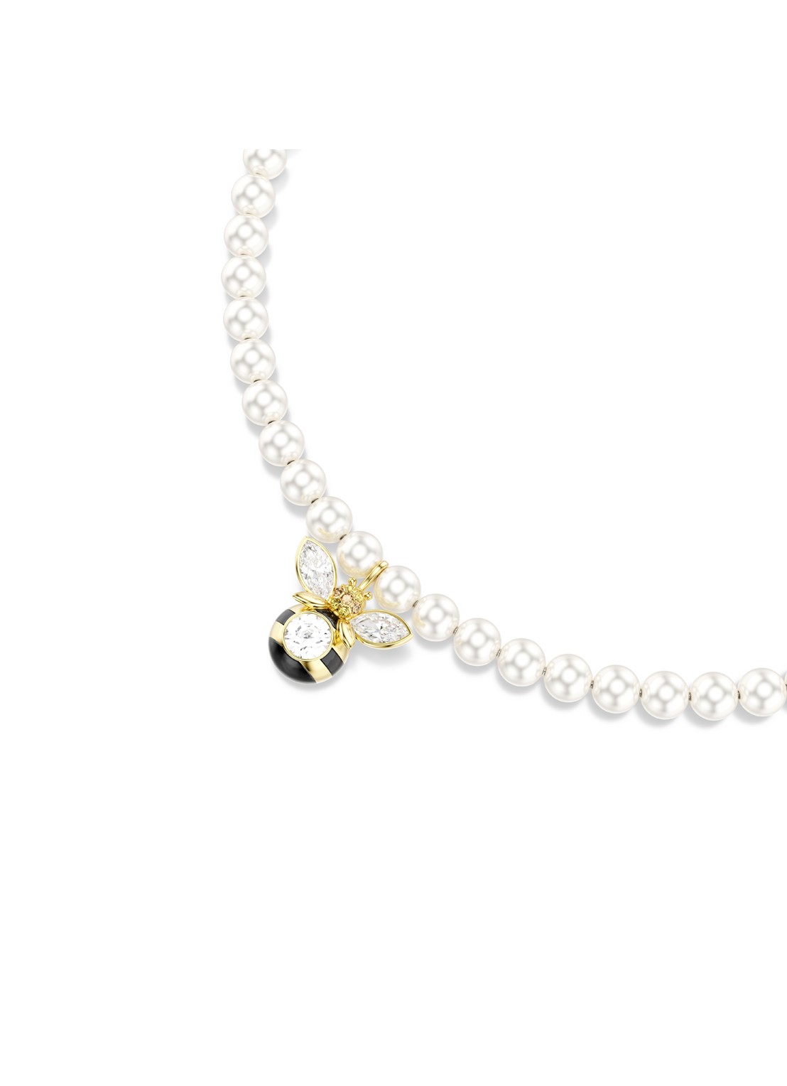 Swarovski Idyllia ketting met kristal - detail 3 goud