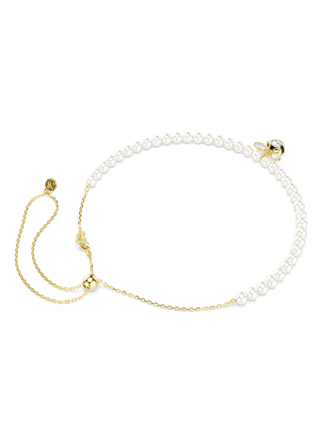 Swarovski Idyllia ketting met kristal - detail 4 goud