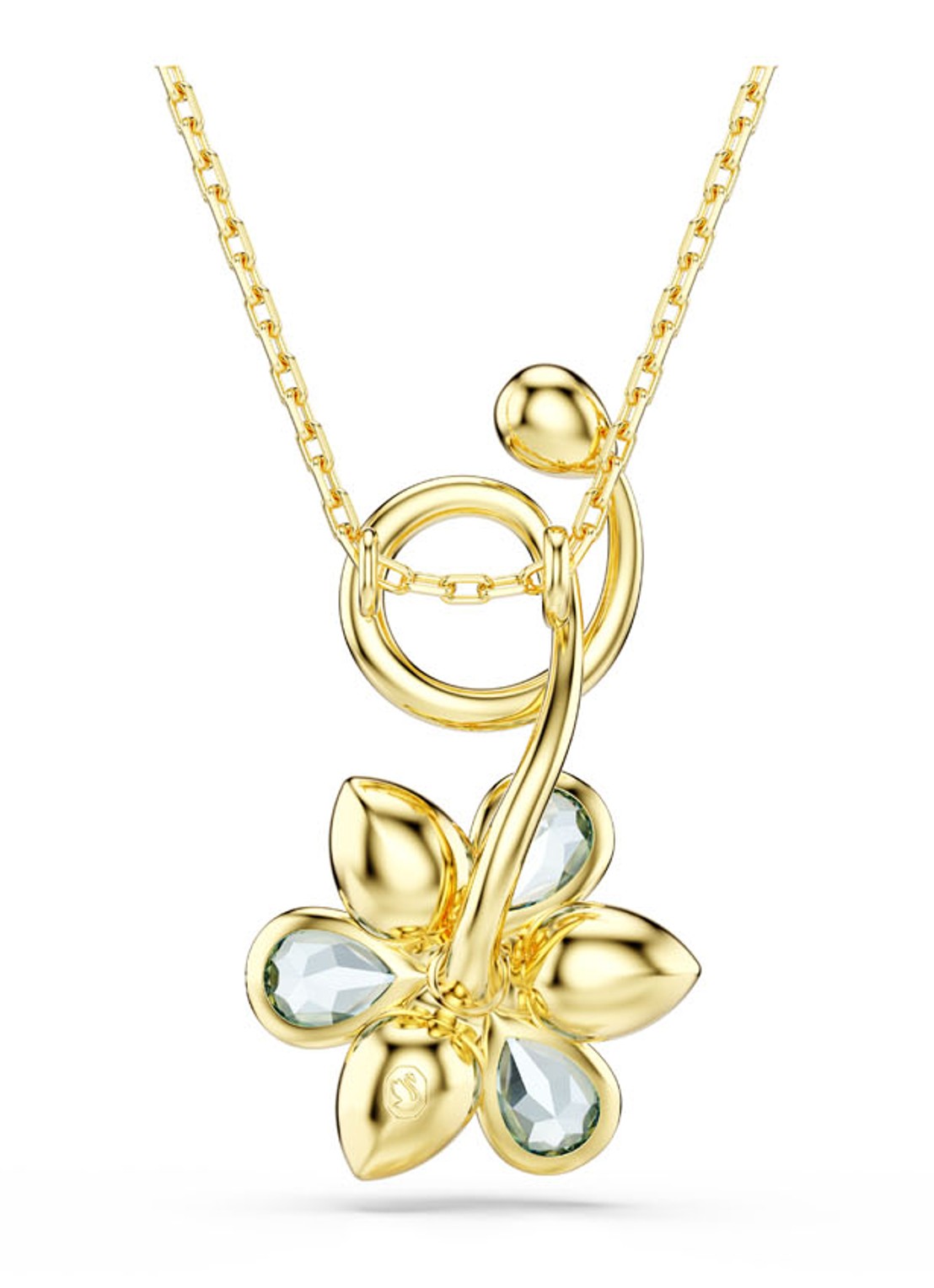 Swarovski Idyllia ketting verguld met kristal  - detail 3 goud