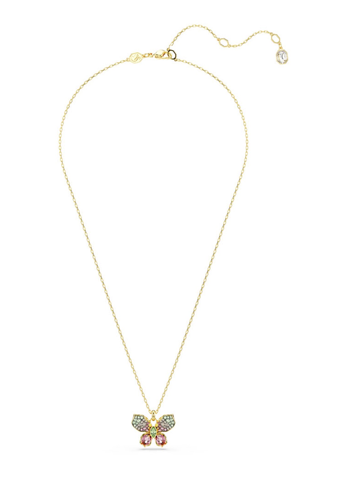 Swarovski Idyllia ketting verguld  - detail 2 goud