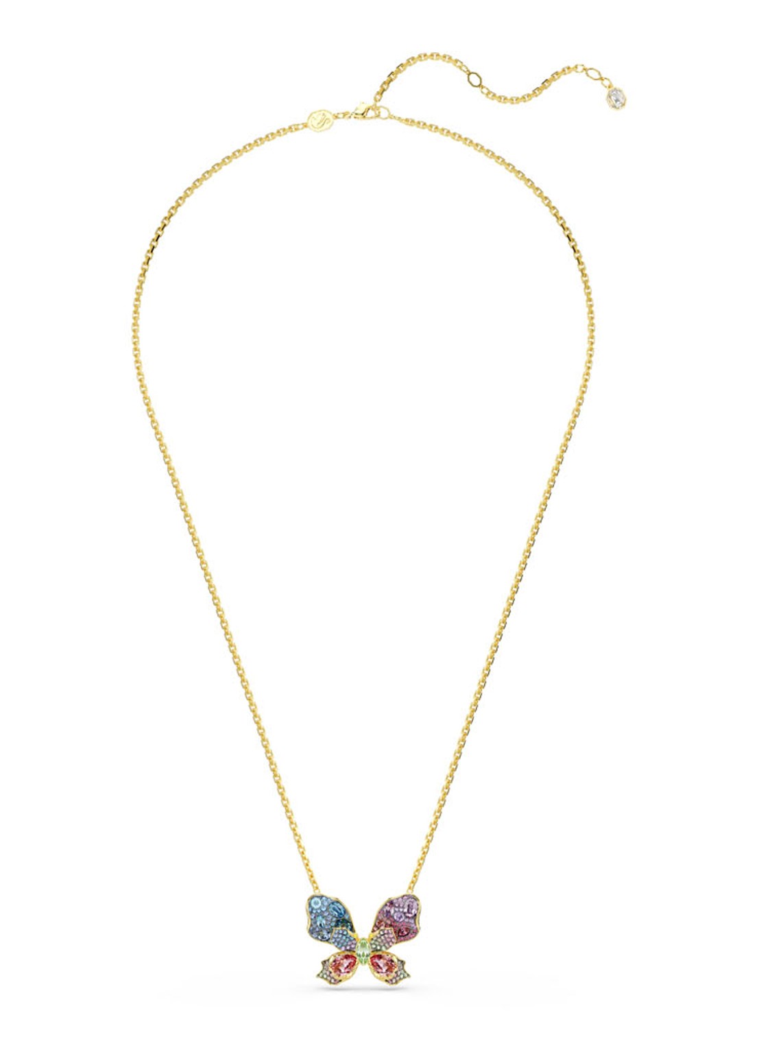 Swarovski Idyllia ketting verguld - detail 2 goud