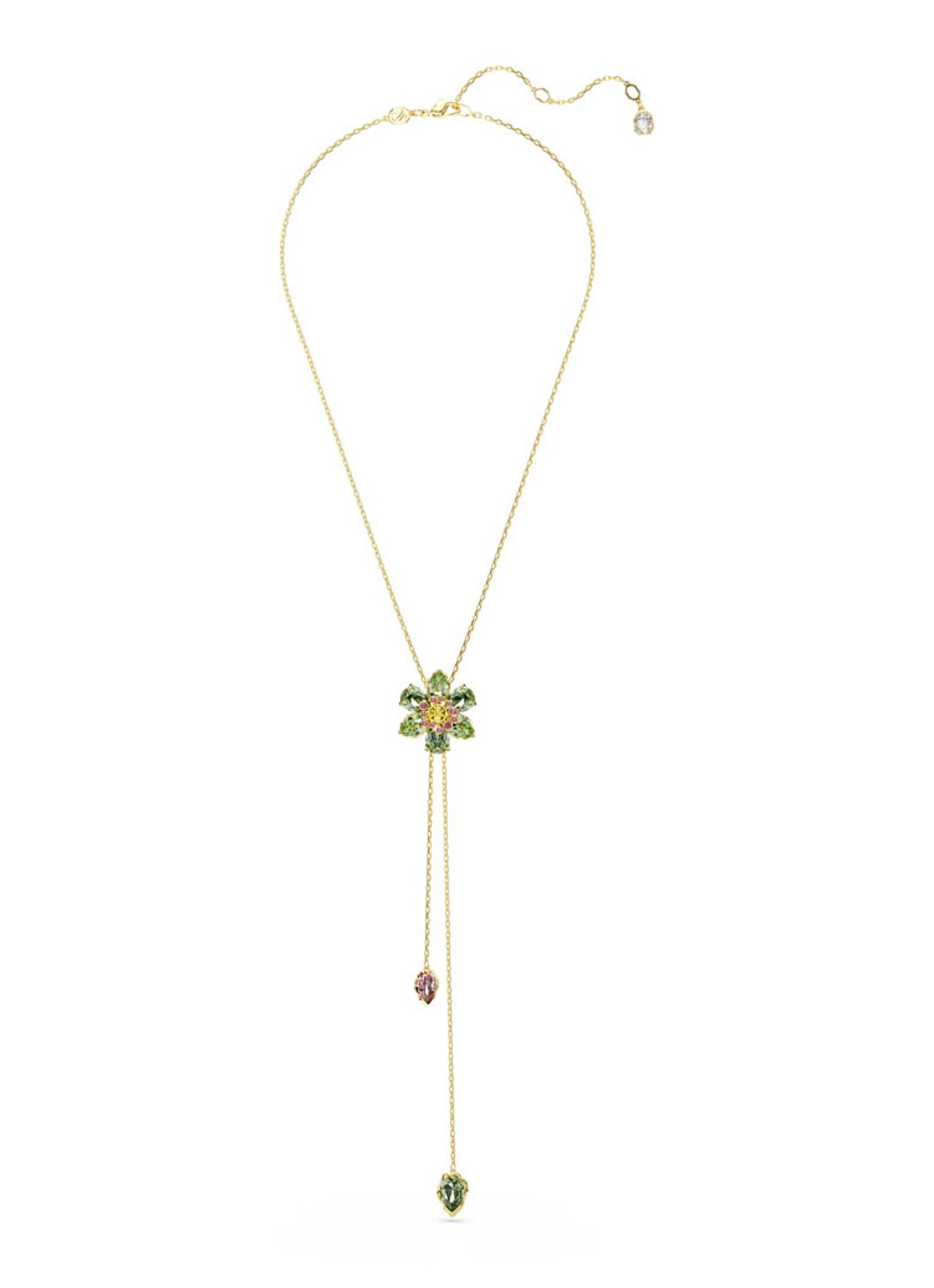 Swarovski Idyllia ketting verguld  - detail goud