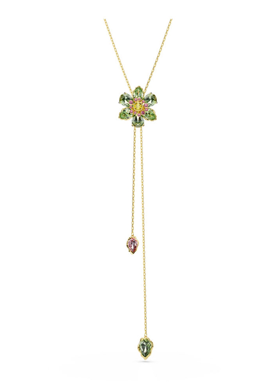 Swarovski Idyllia ketting verguld  - voorkant 4 goud