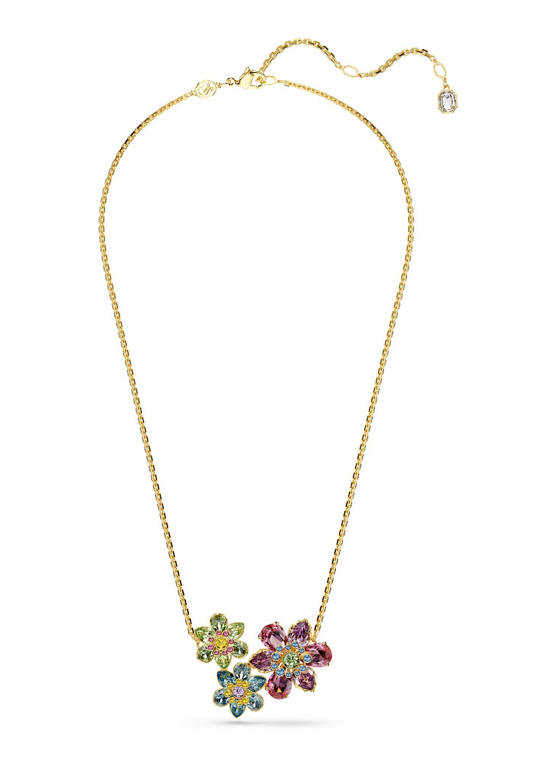 Swarovski Idyllia ketting verguld - detail 2 goud