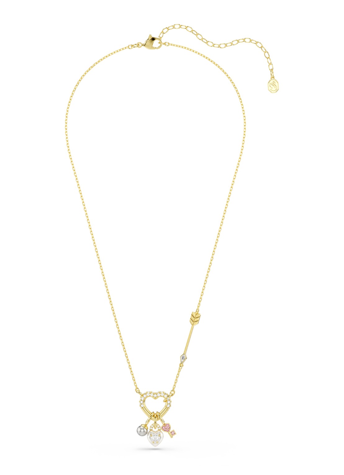 Swarovski Idyllia ketting verguld - detail goud
