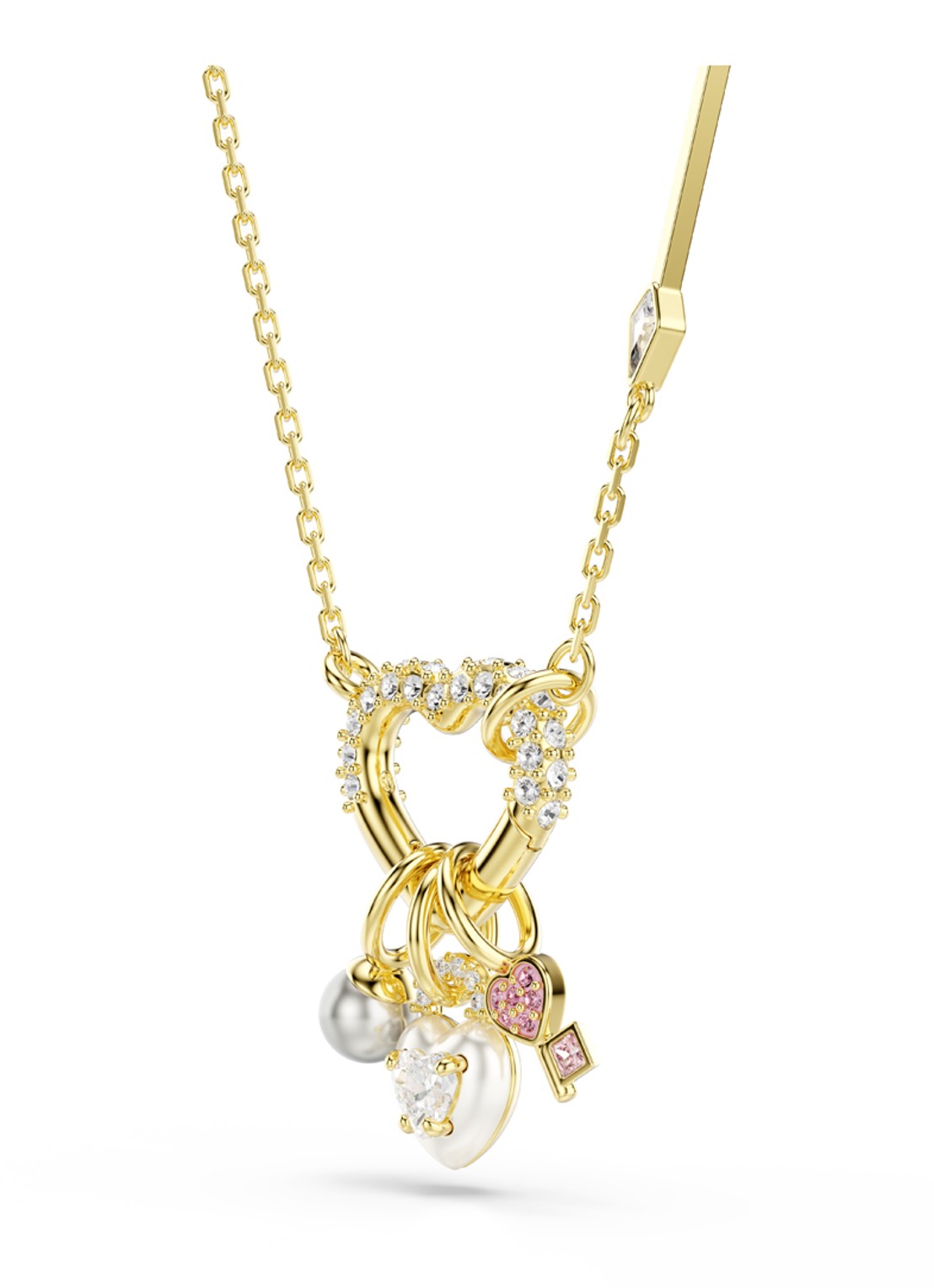 Swarovski Idyllia ketting verguld - detail 2 goud