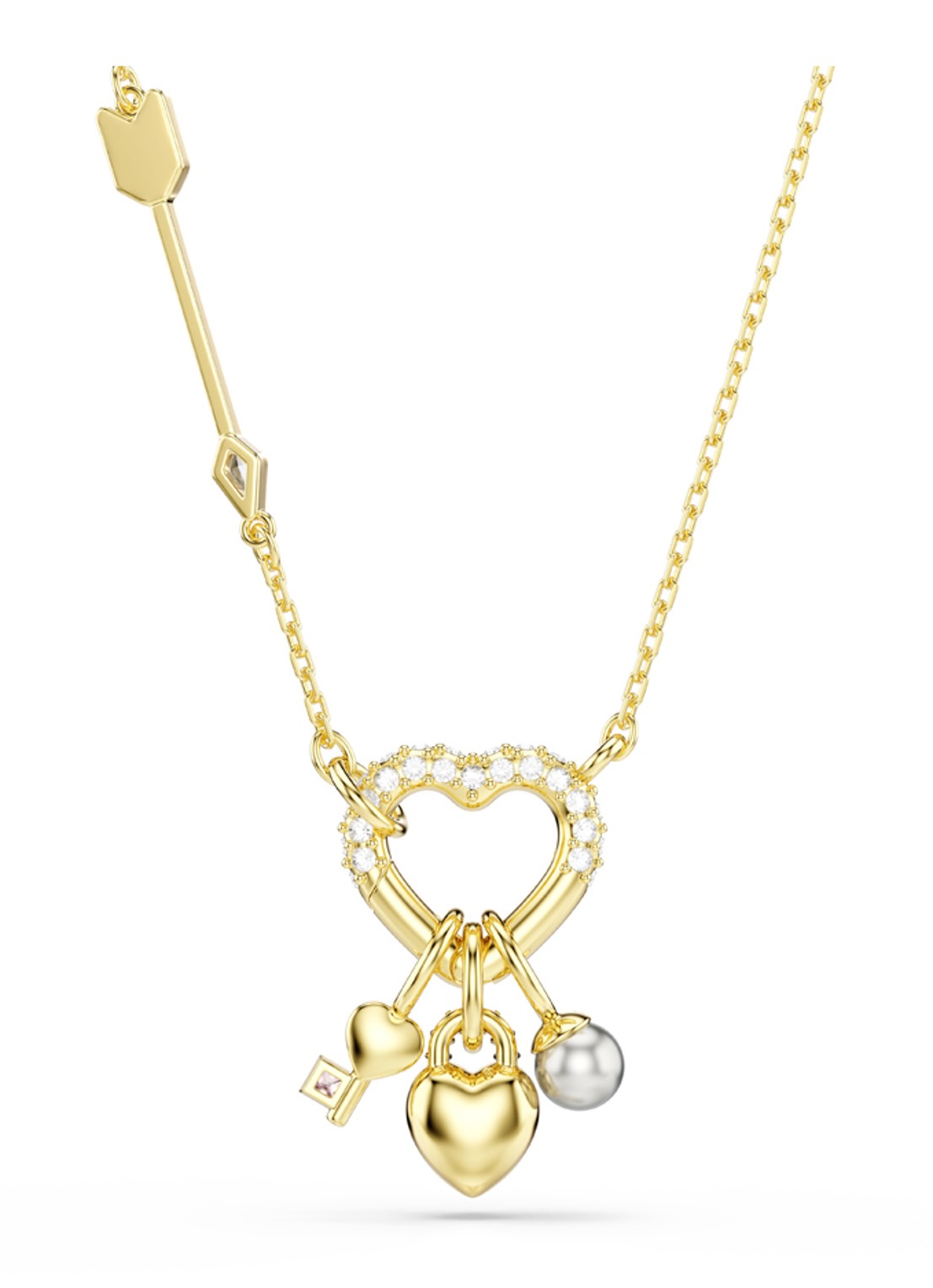 Swarovski Idyllia ketting verguld - detail 4 goud
