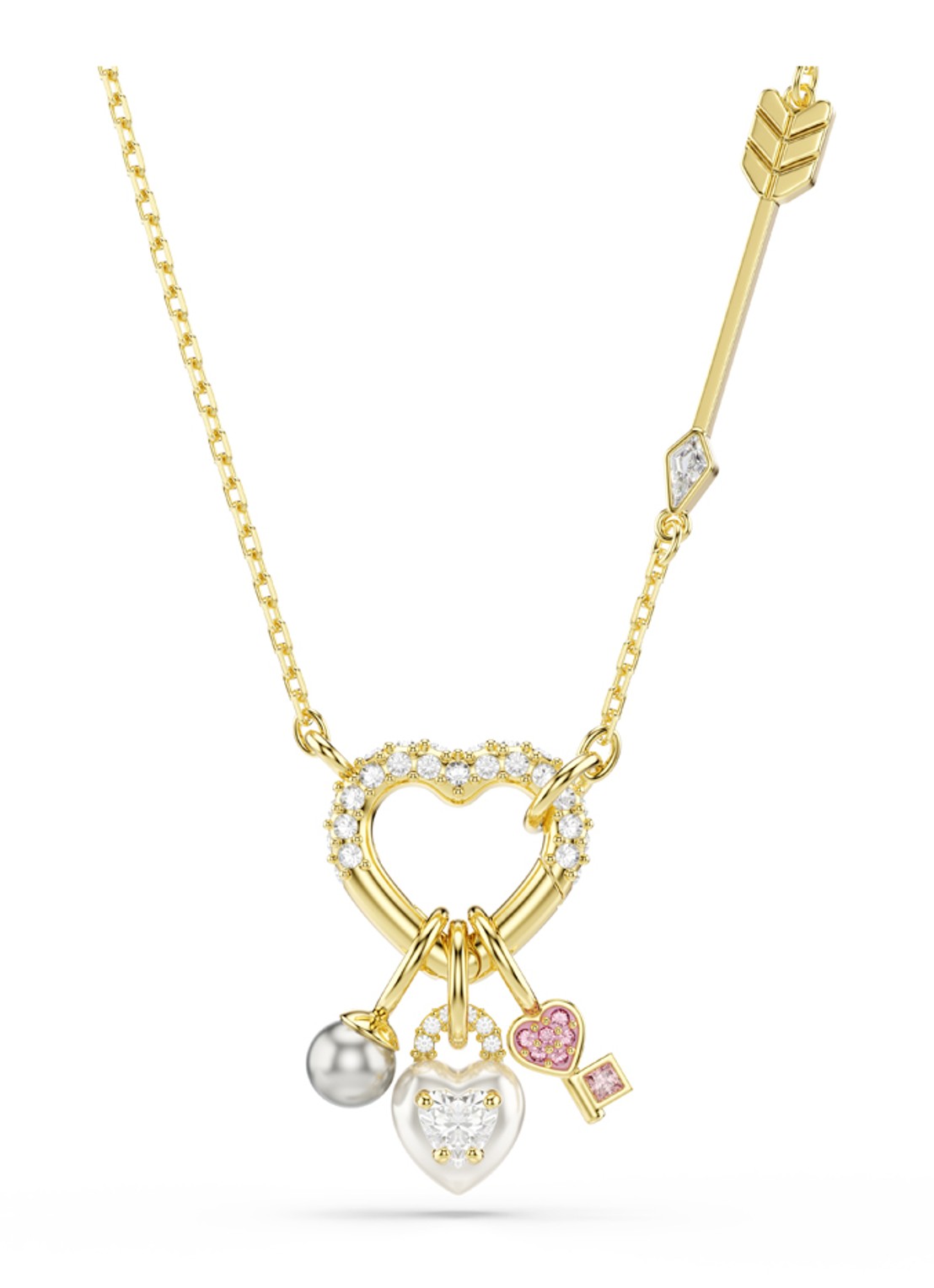 Swarovski Idyllia ketting verguld - voorkant 6 goud