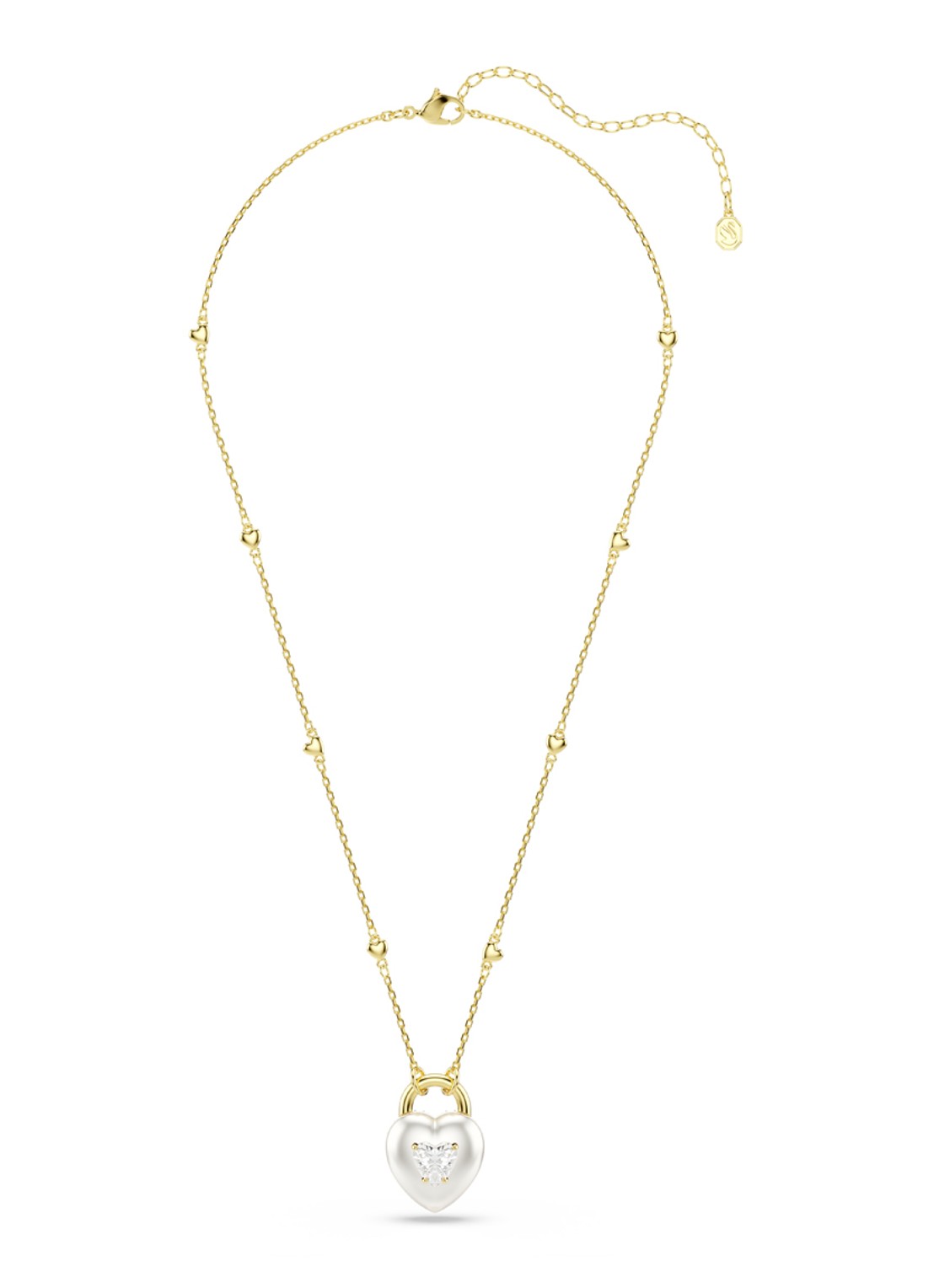 Swarovski Idyllia ketting verguld  - detail 2 goud