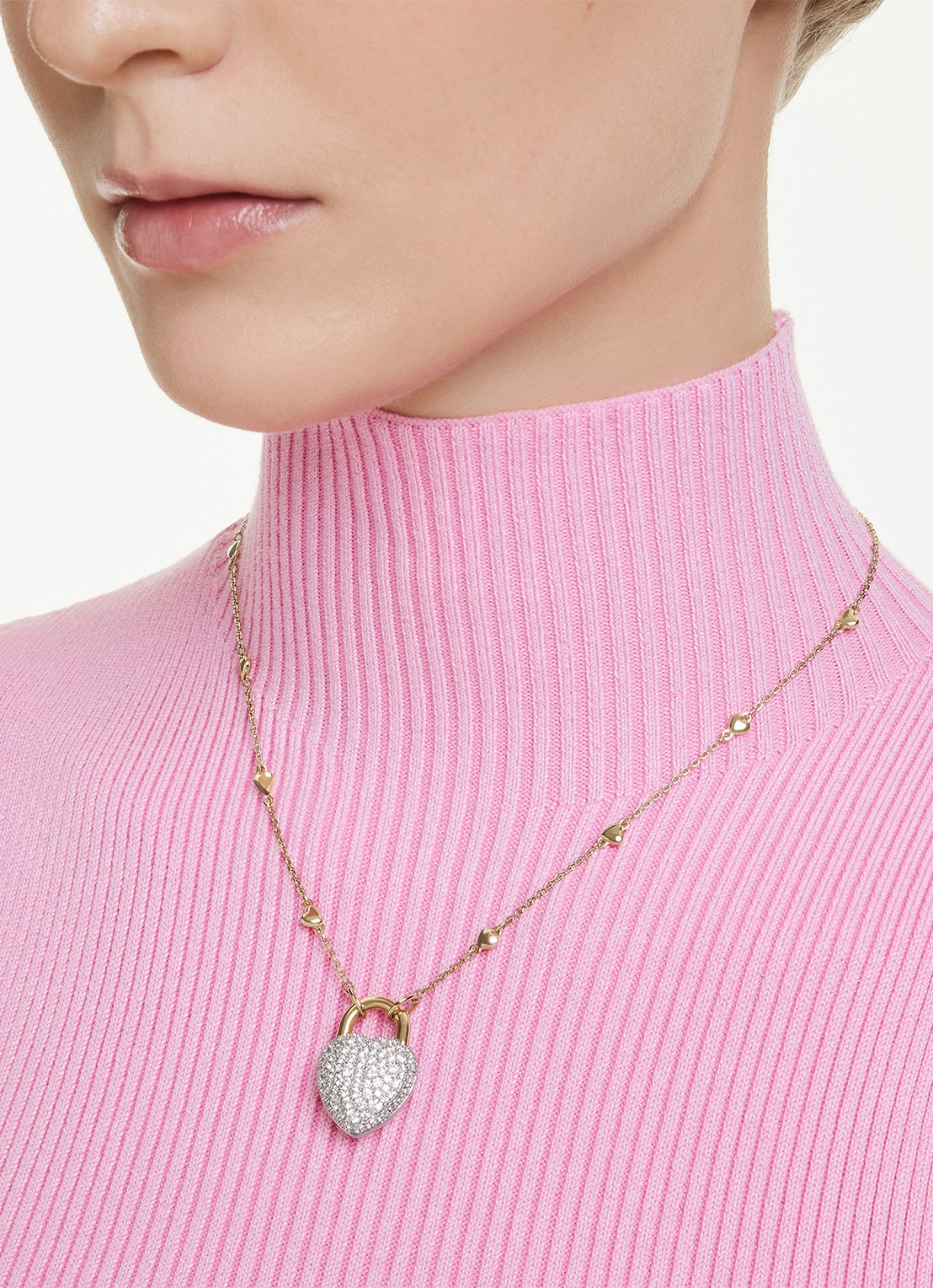 Swarovski Idyllia ketting verguld  - detail 6 goud