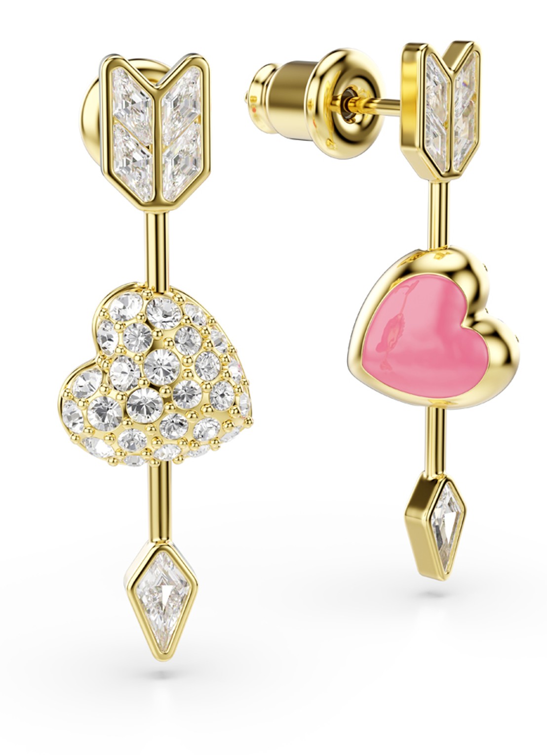 Swarovski Idyllia OORSTEKERS ARROW WHI/GOS - detail 5 goud